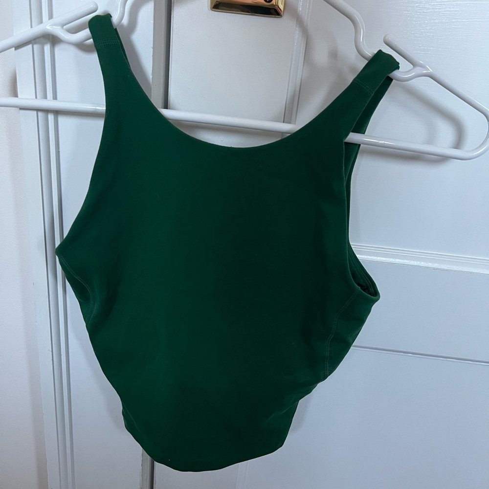 Lulu, green, high neck tank
